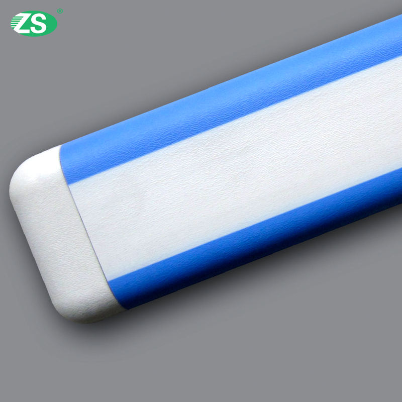 Healthcare Anti-Collision Anti-Bacterial Wall Guard with Aluminum Alloy & PVC 4.0M Length ZS Care HS-610 for Hospital Corridors