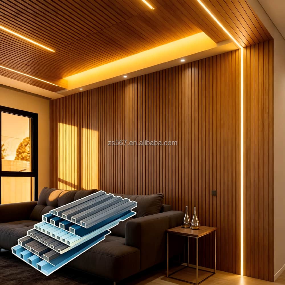 High Density Premium Eco-Friendly Recyclable WPC Wall Panels for Interior Walls School Use Modern Design Easy Installation 3mm